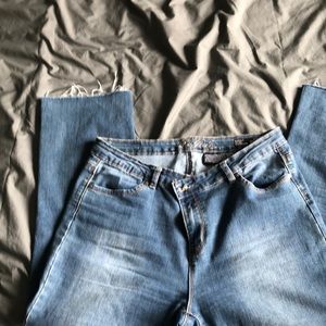 Buffalo mid rise cropped jeans